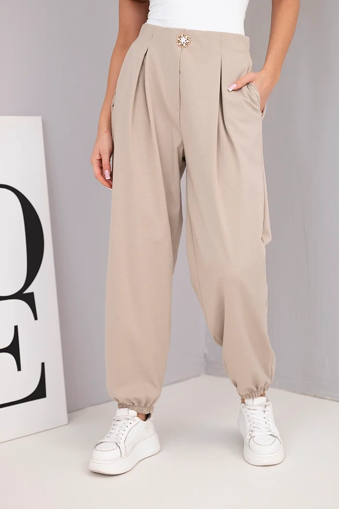 Дамски панталон с висока талия Kesi Włoski