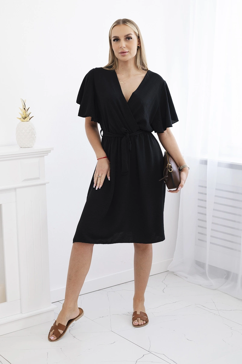 Kesi Włoski Dress with a plunging neckline black