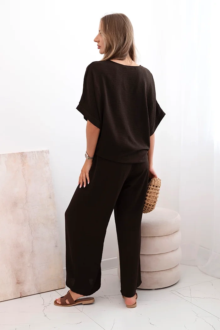 Kesi Włoski Set of blouses with pants brown