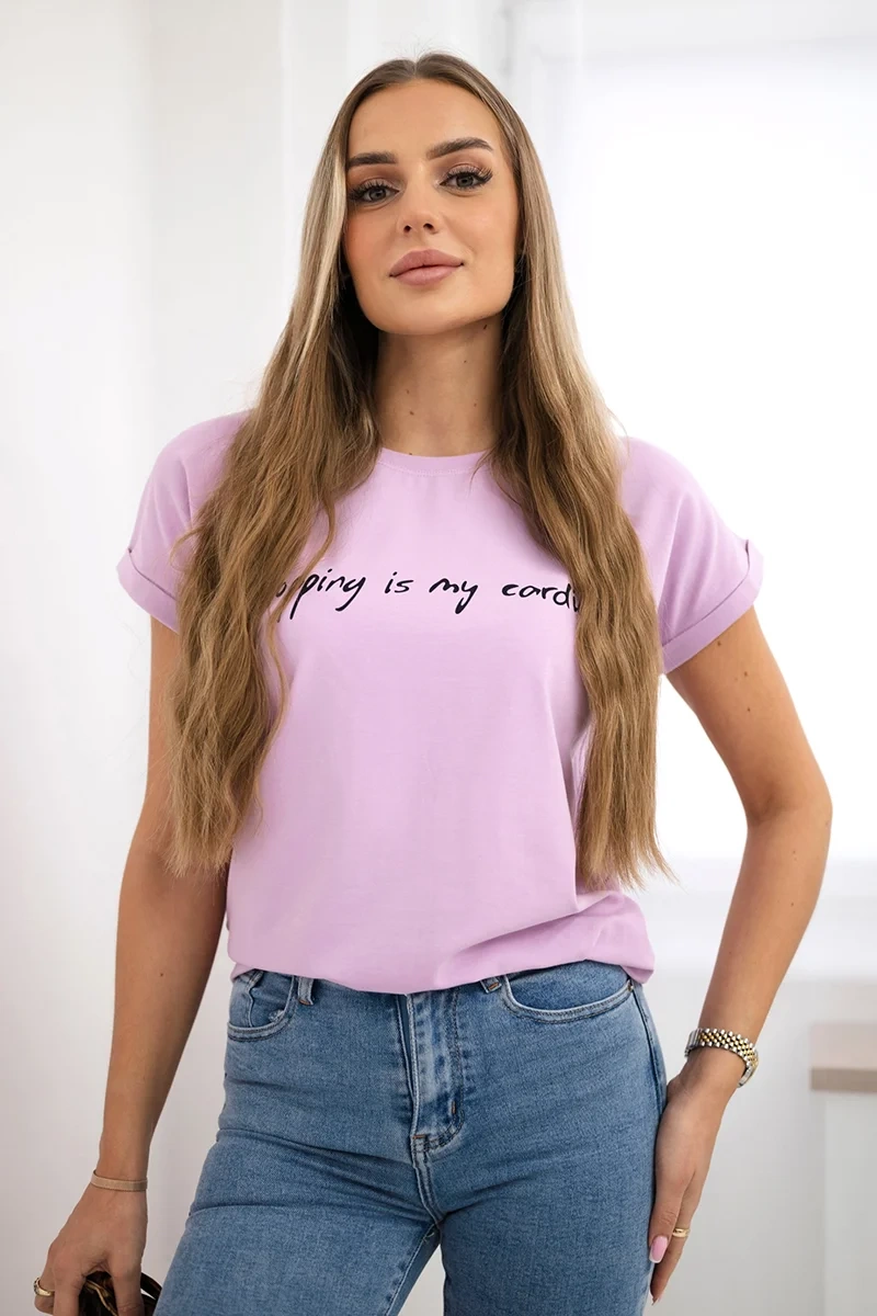 The Shopping blouse is my cardio purple