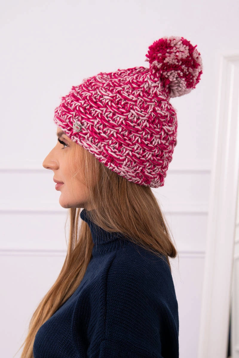 Kesi Cap with fleece Fiona K275 fuchsia + powdered pink