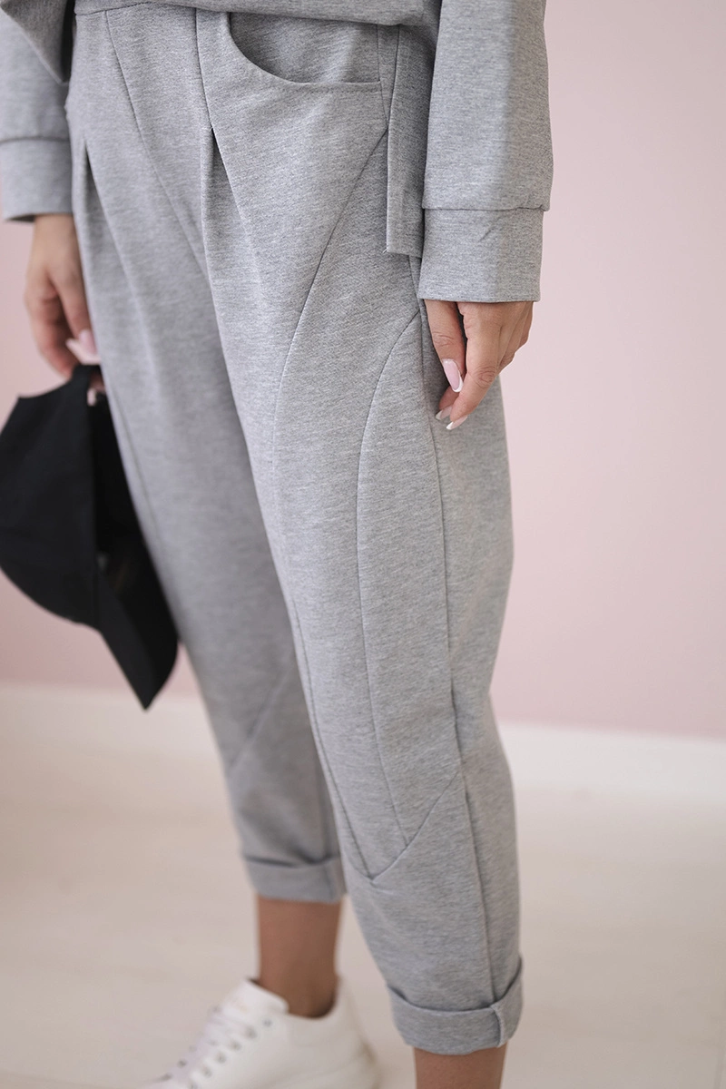 Set Punto Milano winter hoodie + pants gray
