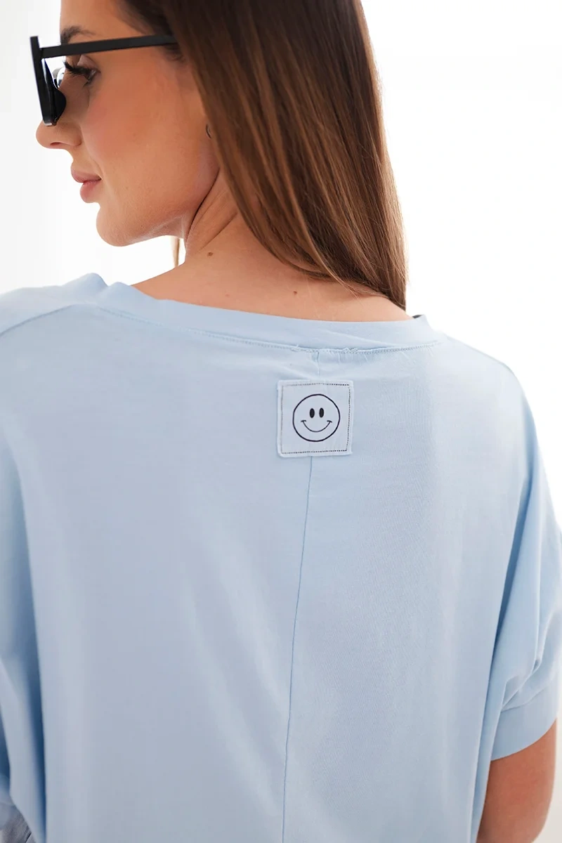 Kesi dámská bavlněná halenka s V-výstřihem