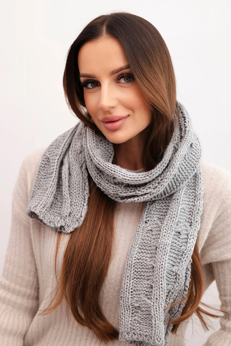 Kesi dámská vlněná šála s copánkovým vzorem