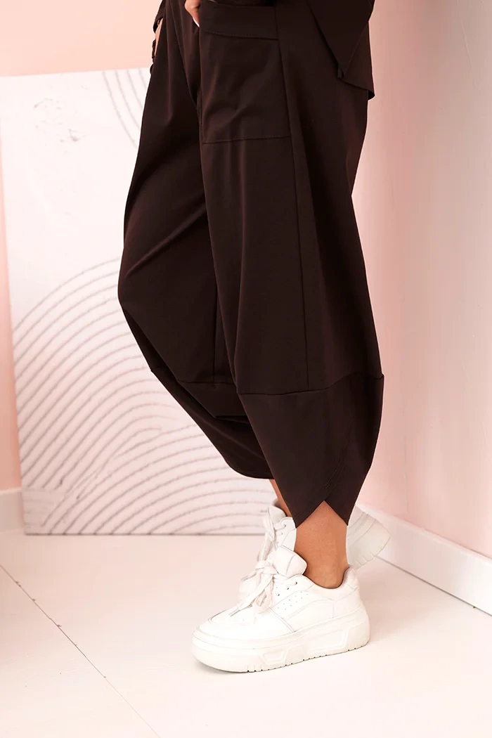 Kesi Włoski Set of new punto sweatshirt pants brown