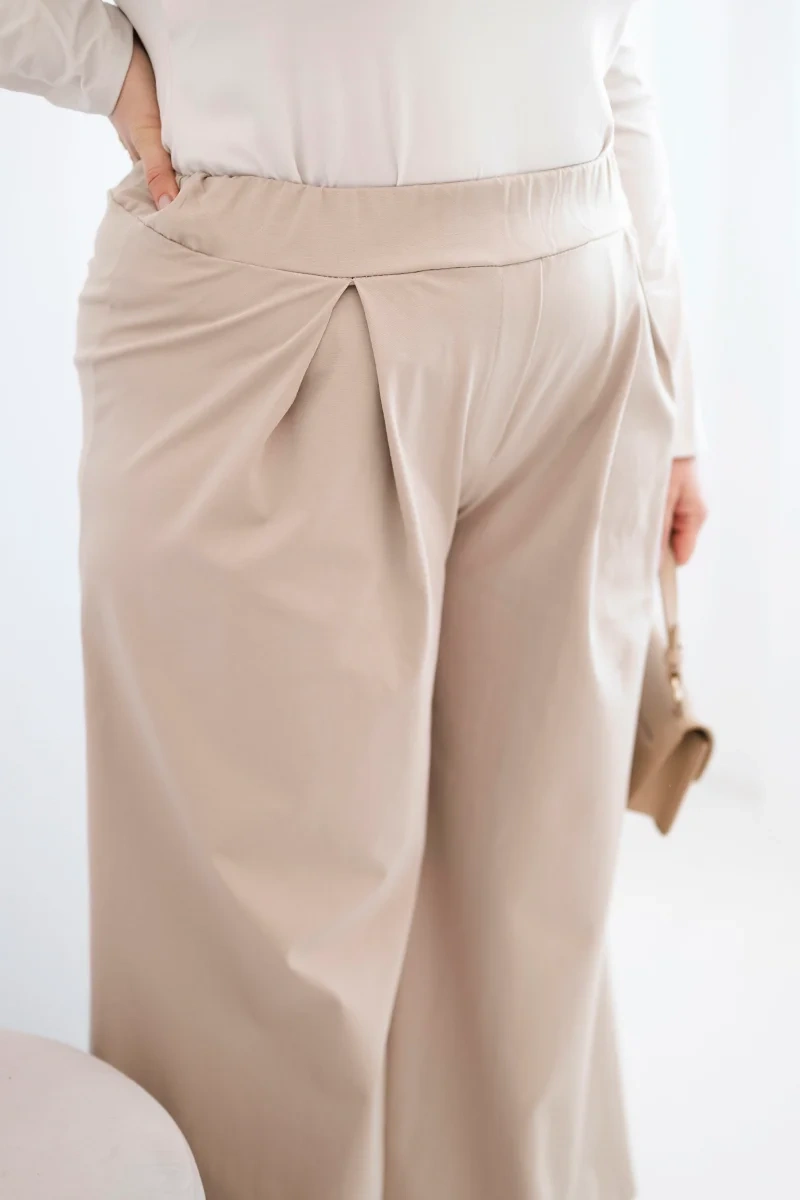 Plus size nohavice s širokými nohavicami
