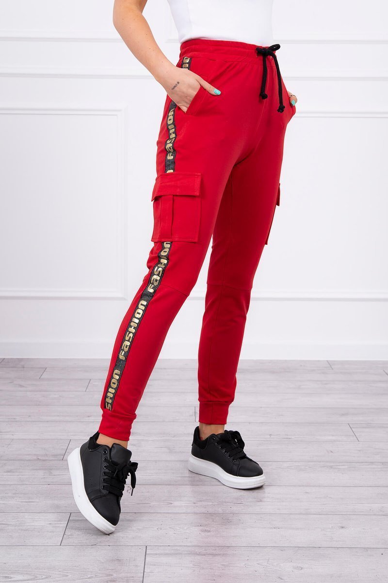 Cargo Trousers Red