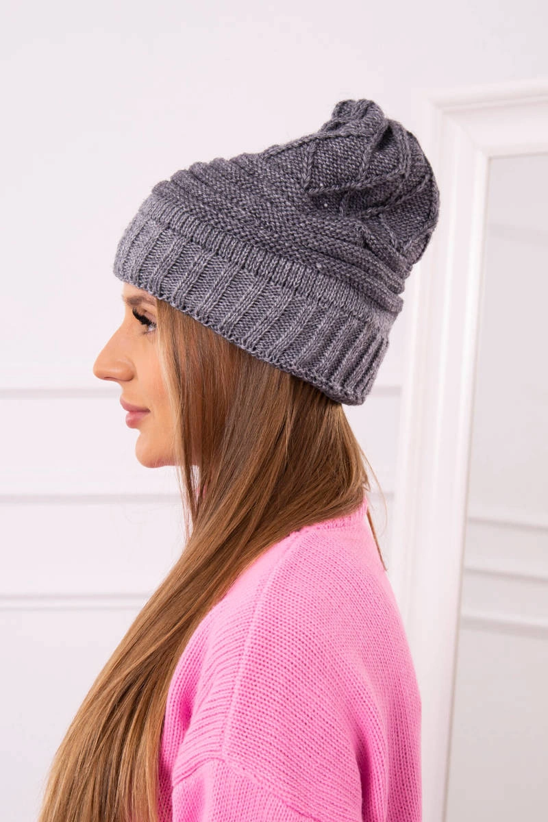 Women's cap Elora K336 dark gray
