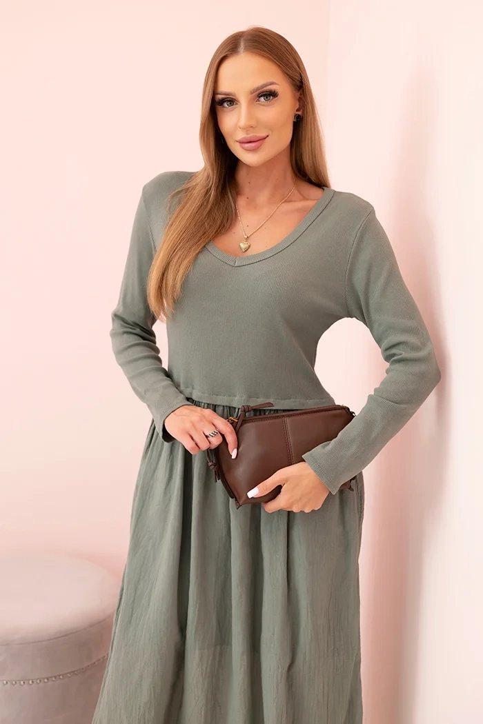 Kesi Włoski Long strap dress plum