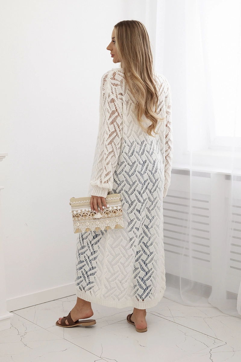 Long cardigan Super KID Mohair Off-white