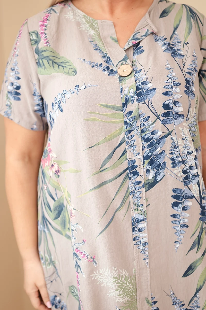 Kesi plus-size šaty s krátkym rukávom