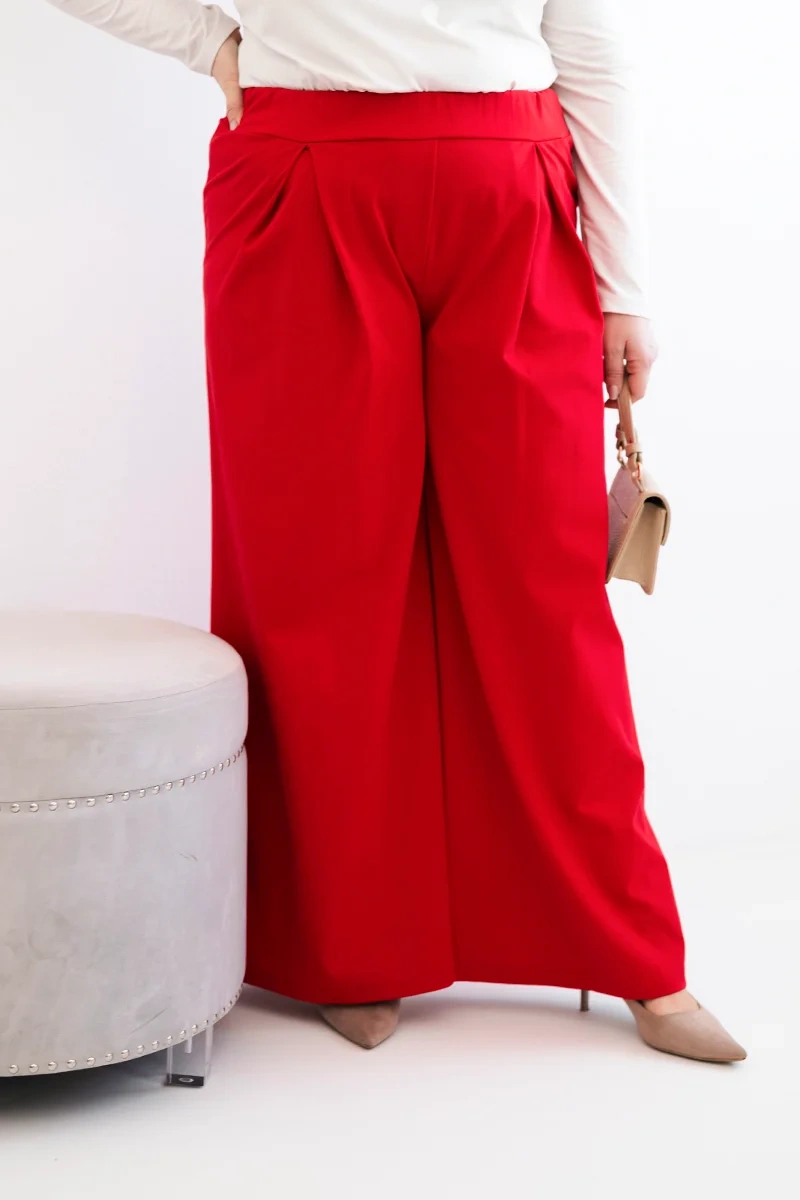 Kesi Plus Size kalhoty s širokými kalhotami