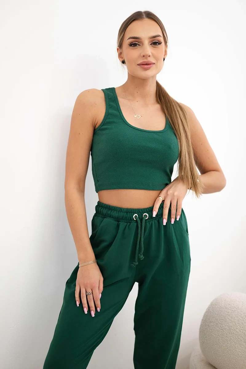 Set top+pants green