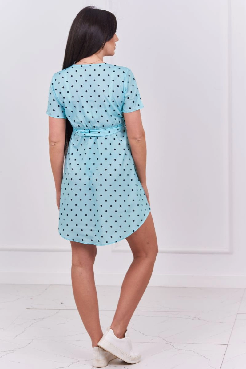Mint polka dot dress