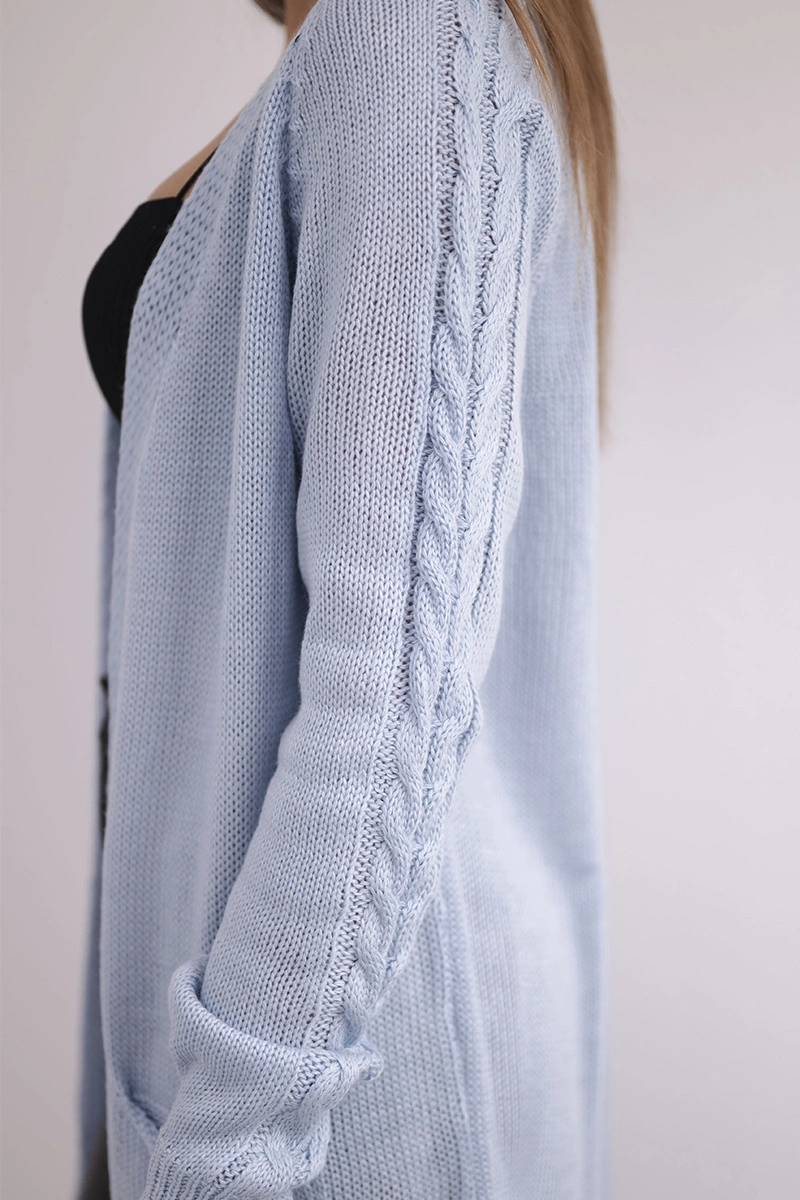 Sweater with Pockets Blue