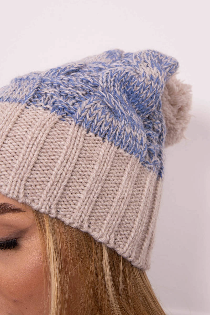 Kesi Cap with fleece Paryż K213 light beige