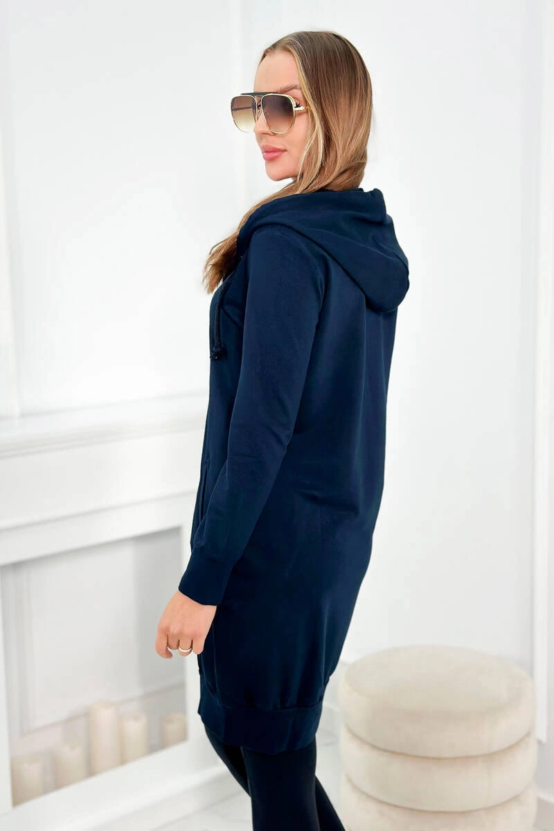 Kesi Hooded sweatshirt with hood navy blue