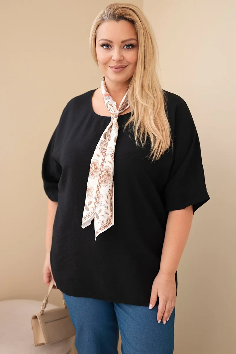 Дамска блуза Kesi Włoski, черна