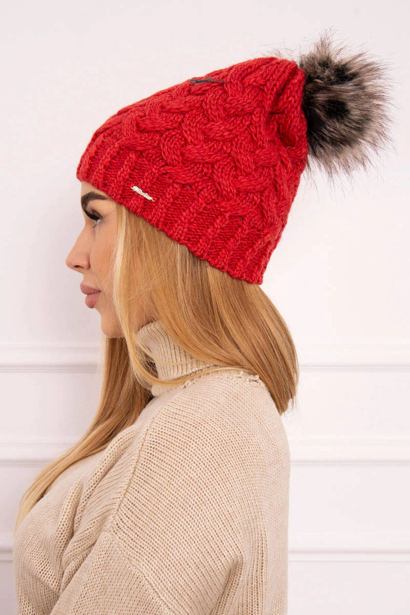 Kesi Cap with fleece Daria K217 raspberry
