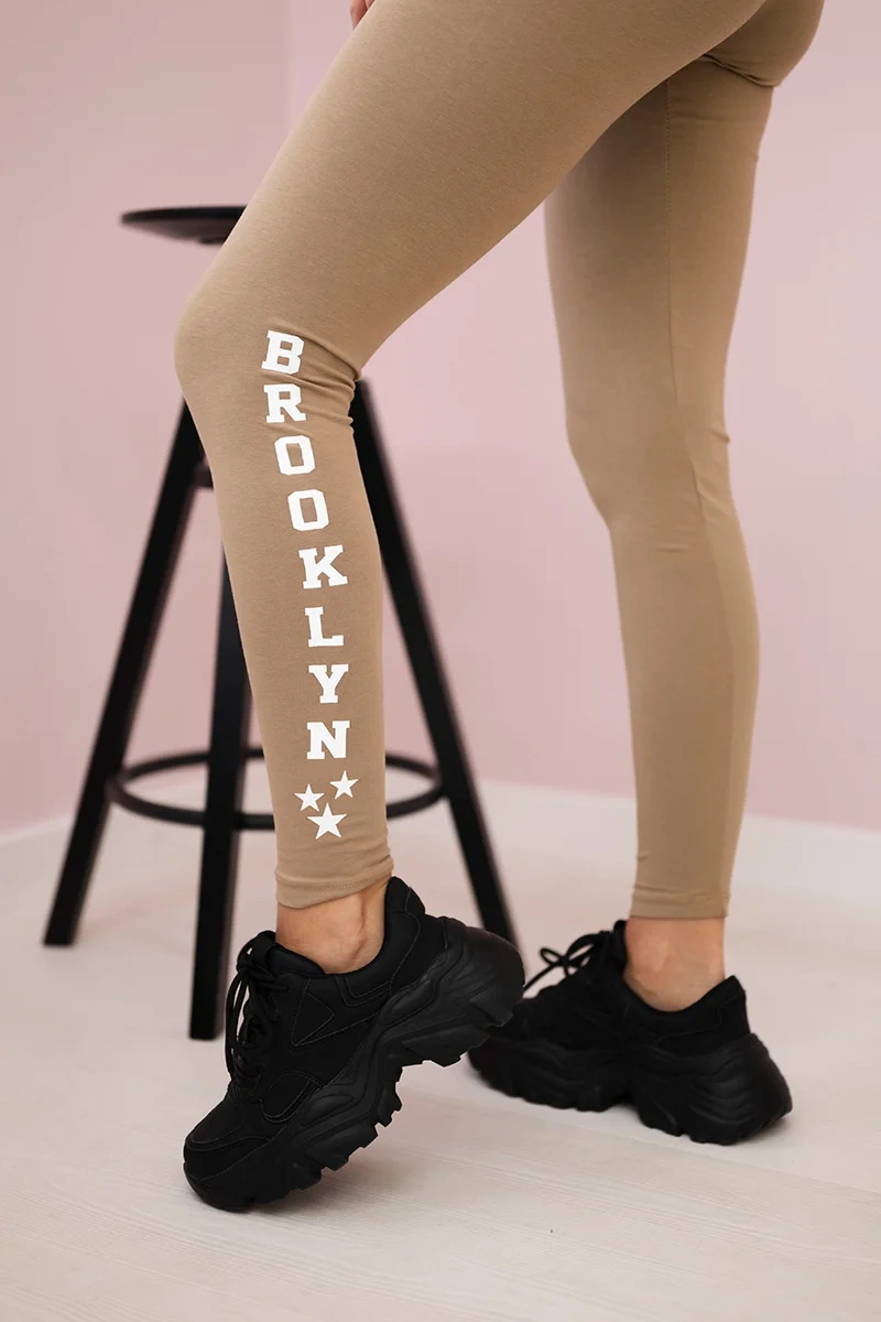 Brooklyn camel leggings
