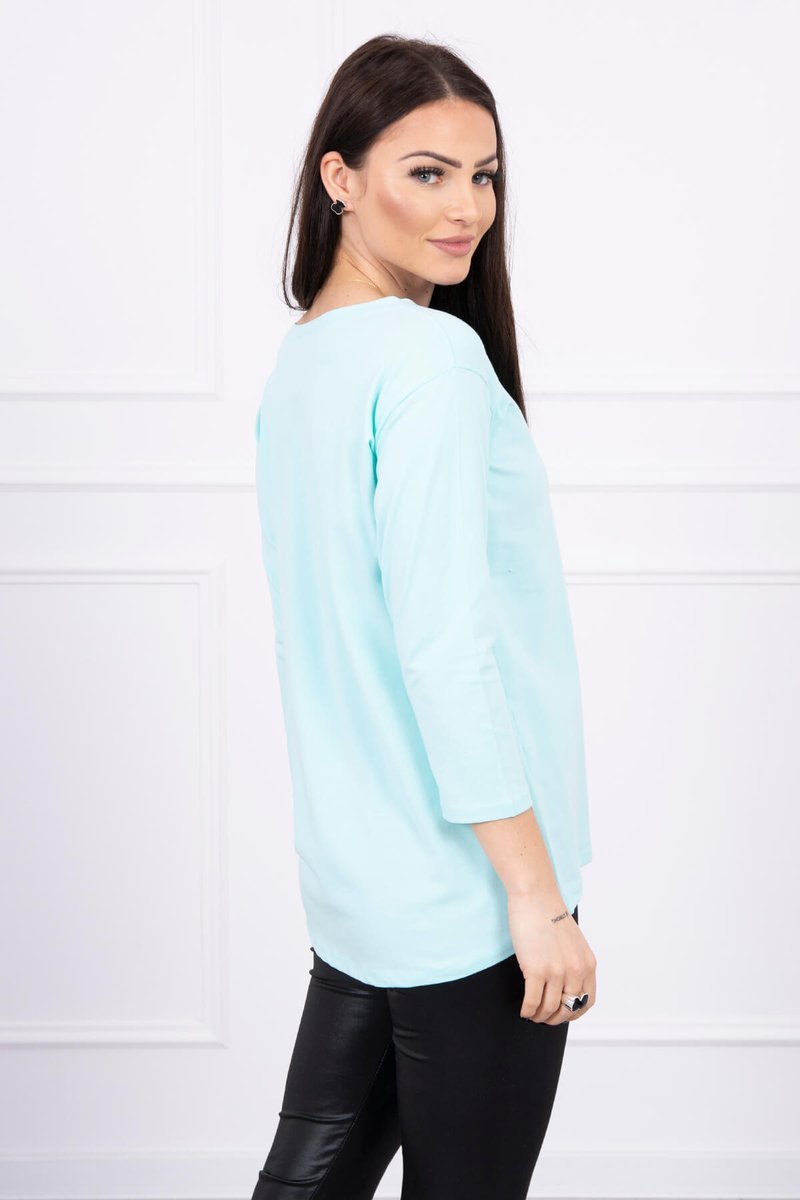 Blouse With Star Style Mint Print