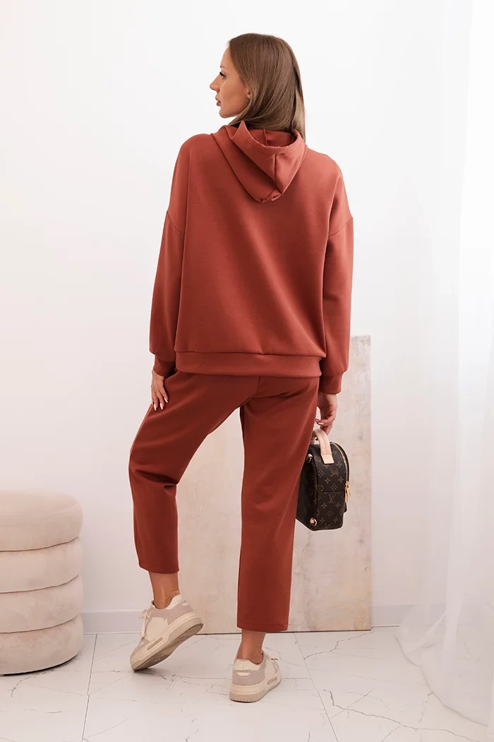 Kesi Włoski Set sweatshirt + pants butter orange