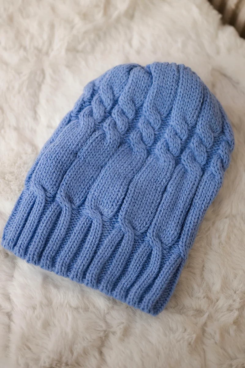 Kesi Cap with fleece Iwona K221 blue