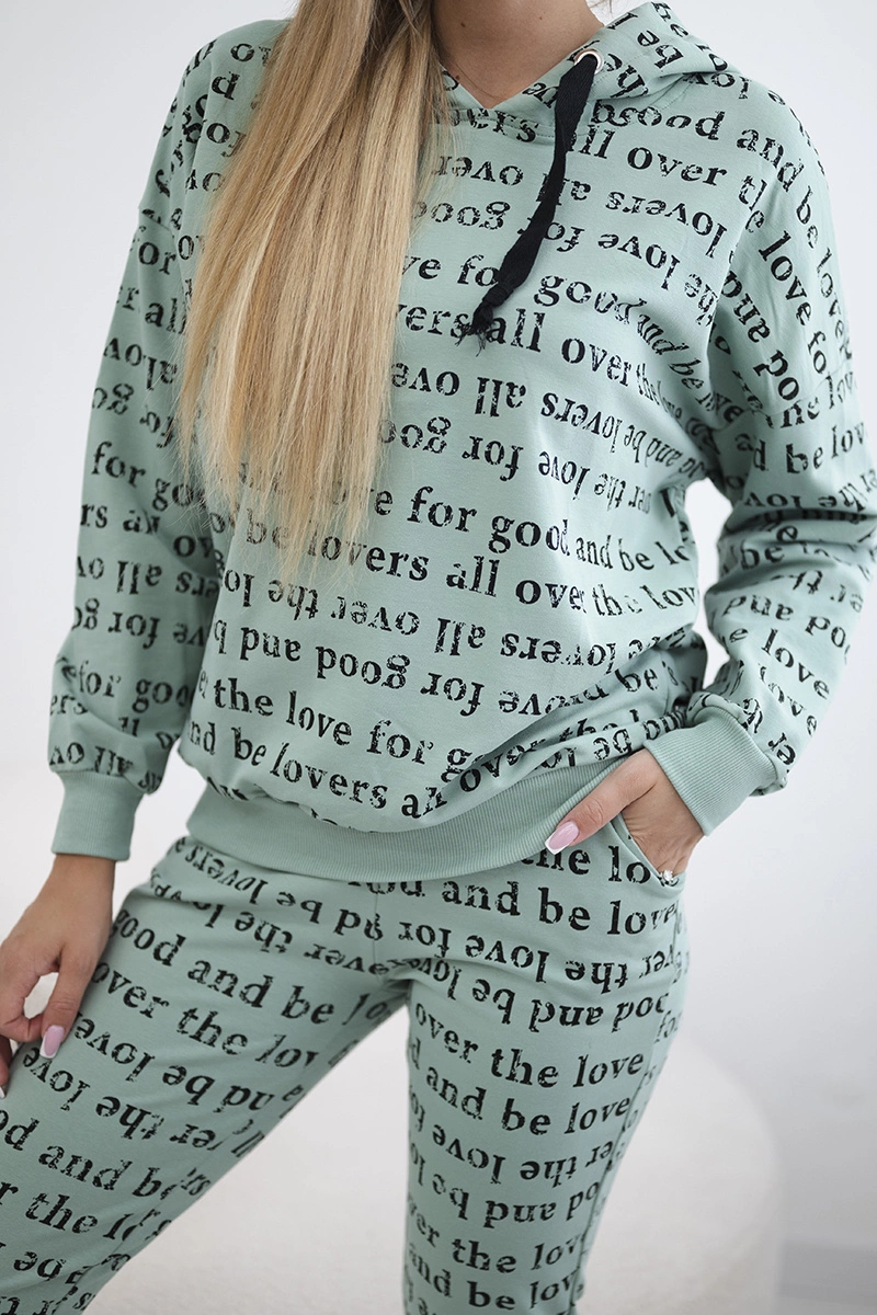 Dark mint print set