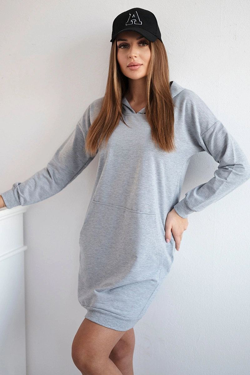 Dress with hood gray