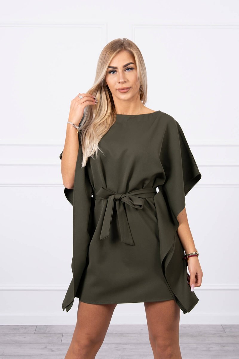 Batwings Oversize Dress Khaki