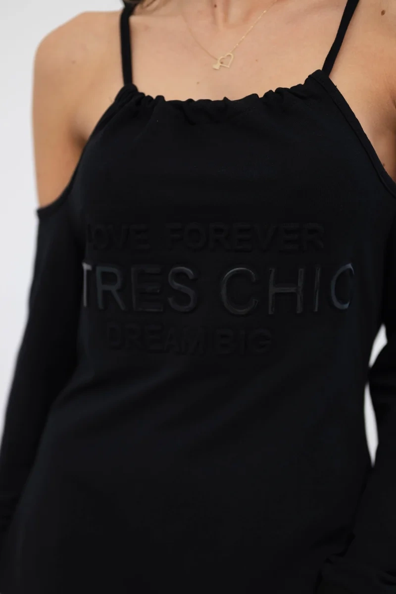 Tres Chic Dress Black