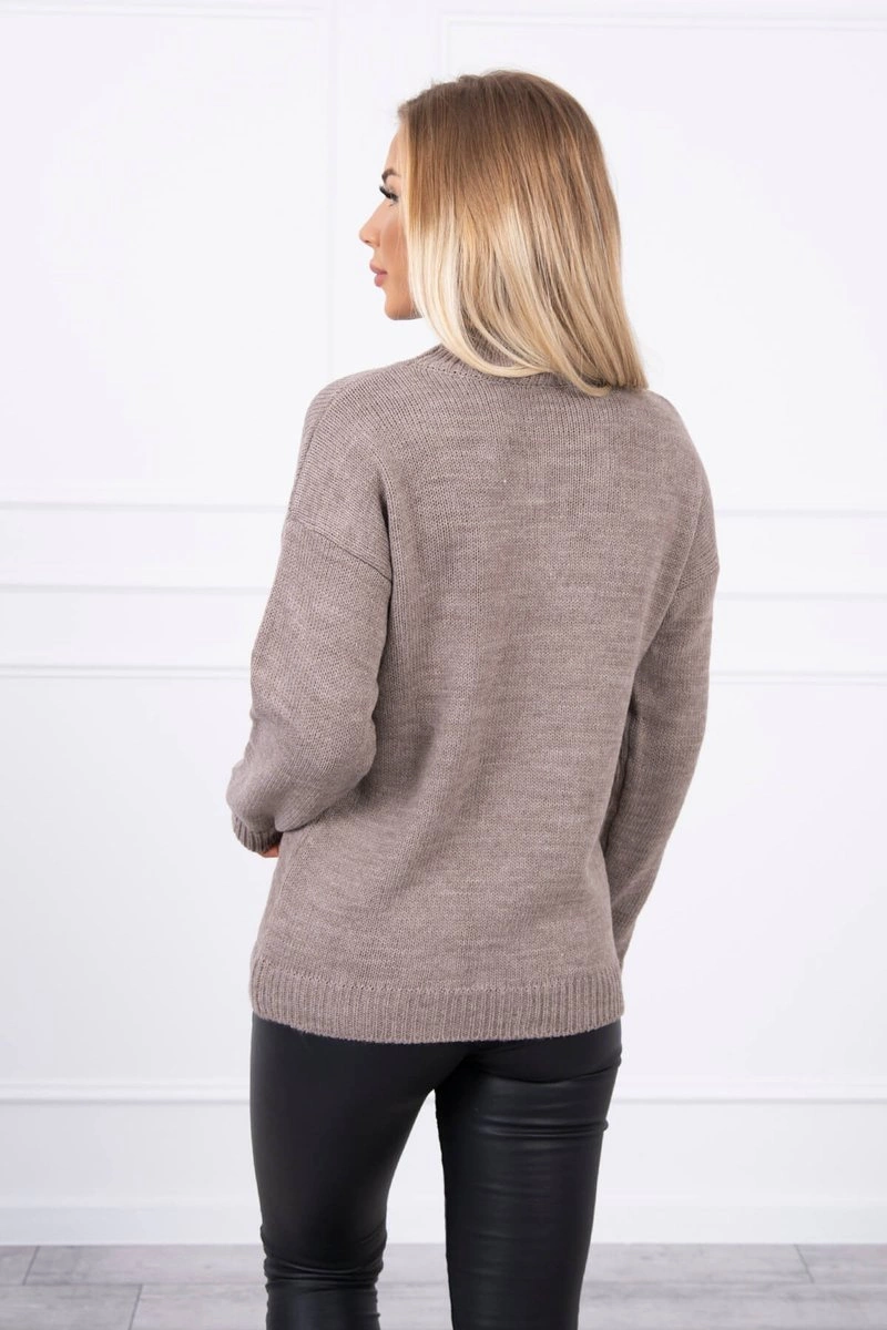 Kesi Sweater high neck cappuccino