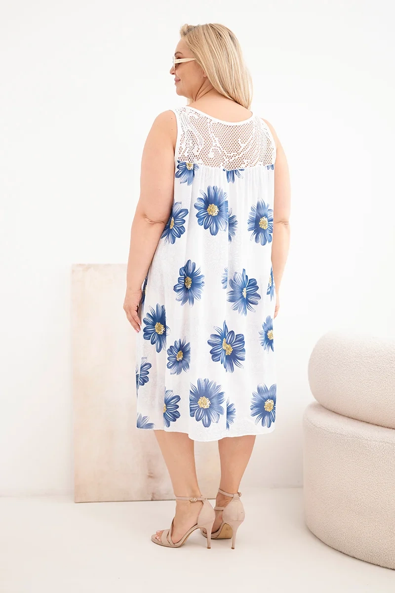 Kesi Włoski dámske plus size šaty s čipkou