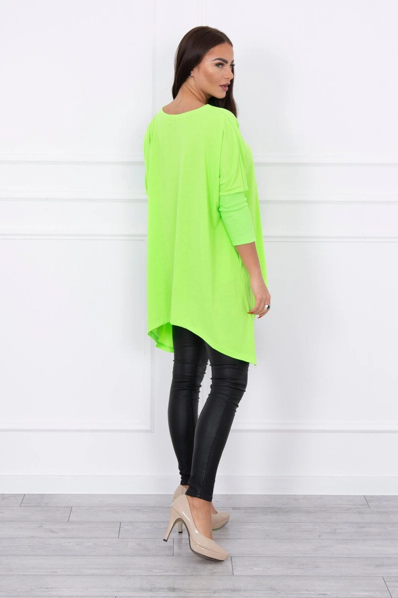 Oversize blouse green neon colors