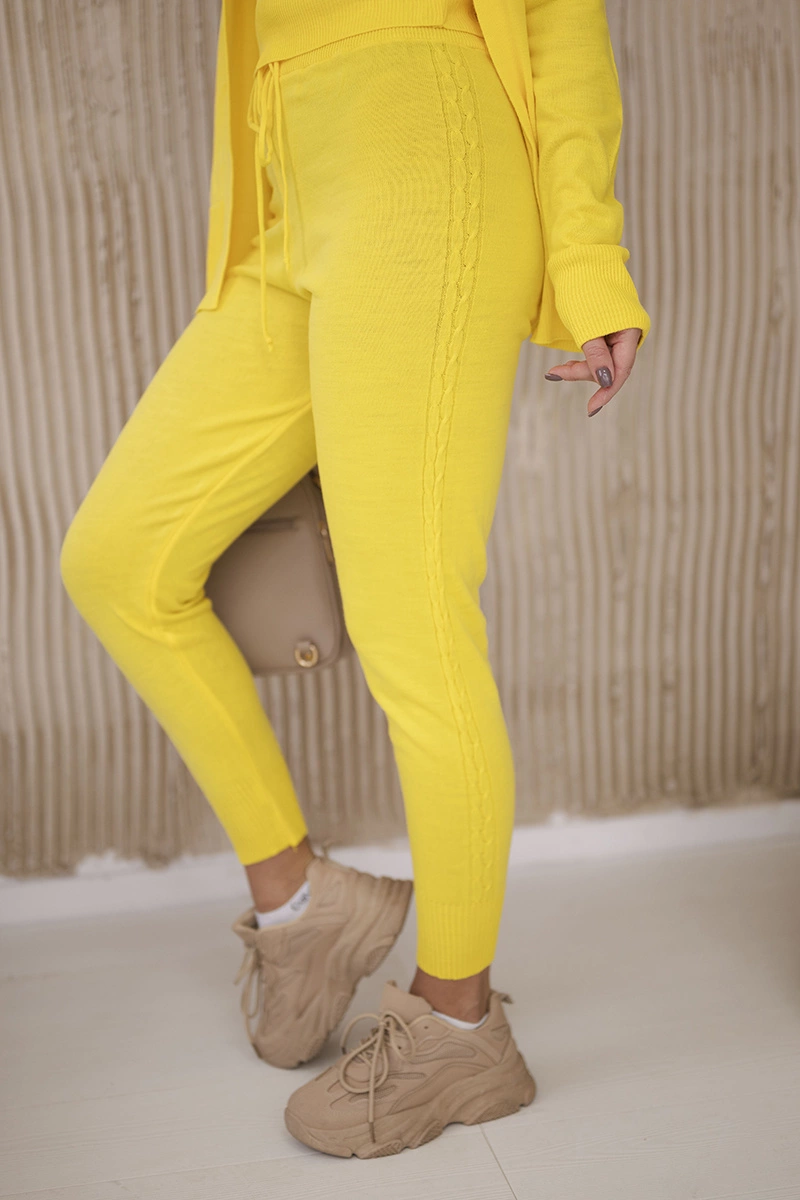 3-piece set of sweaters yellow