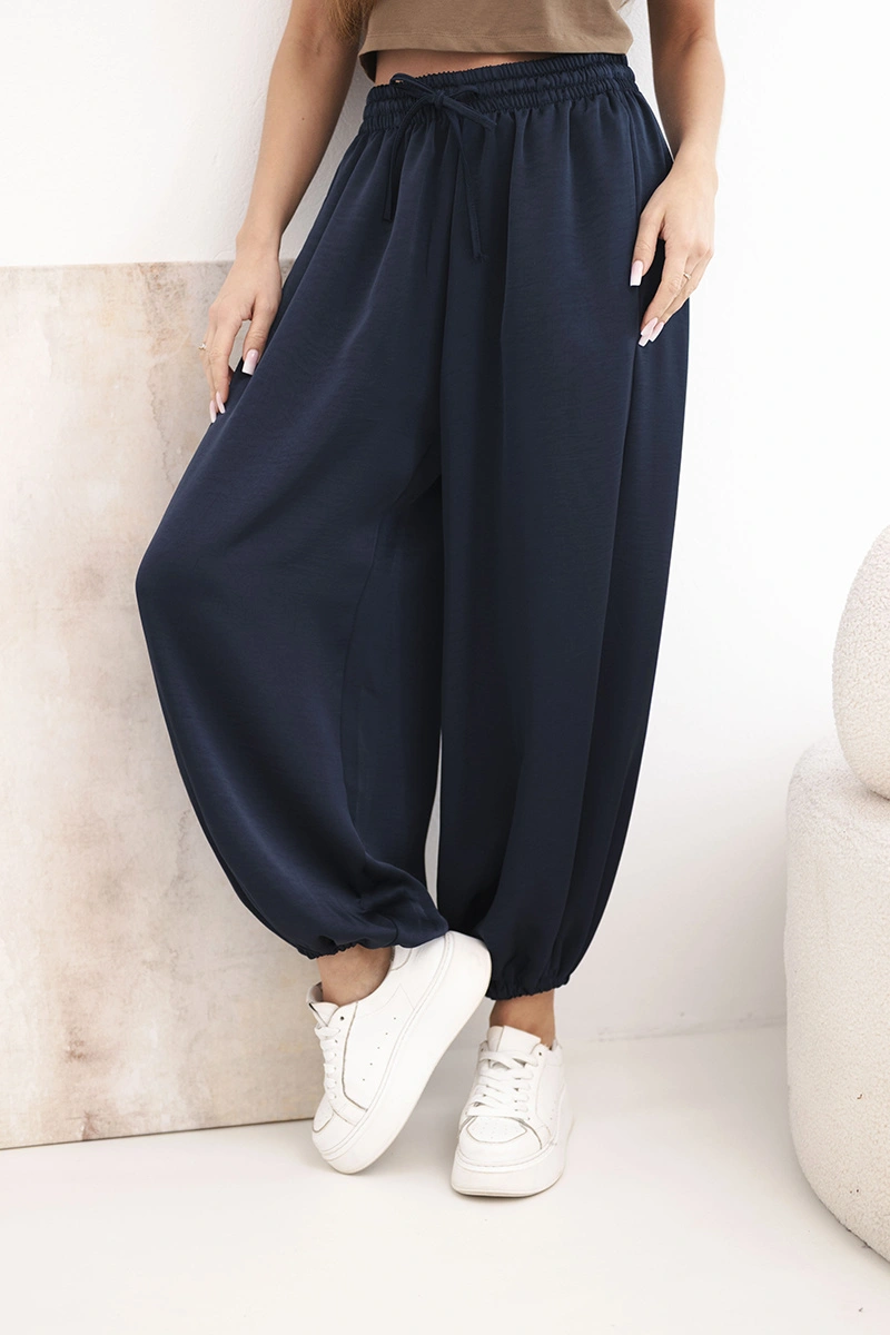 Дамски широки панталони Kesi с еластична талия