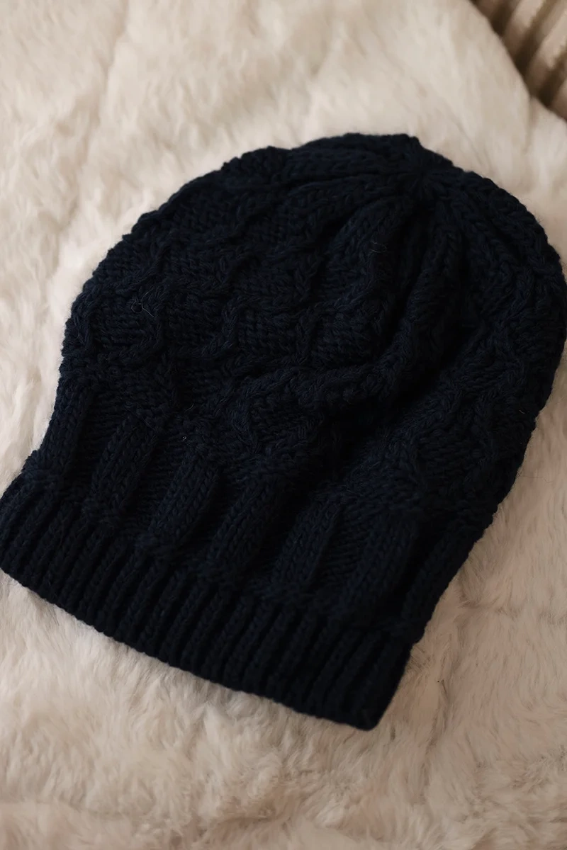Kesi Cap with fleece Marta K231 navy blue