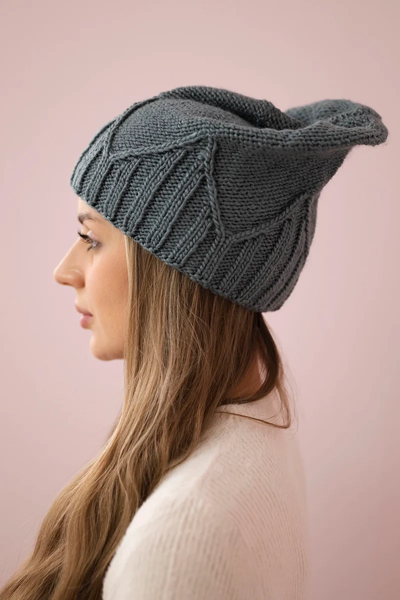 marka niezdefiniowana Women&#039;s cap Liliana K375 dark gray