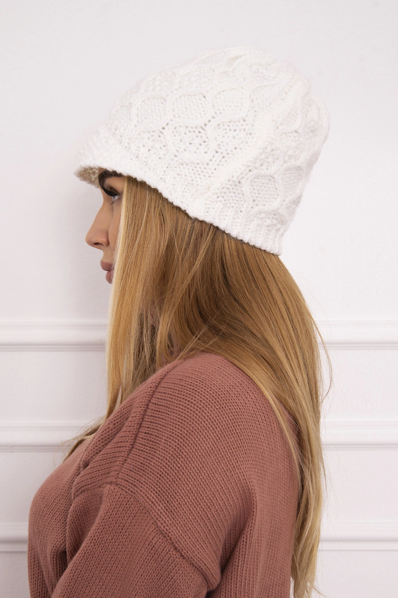 marka niezdefiniowana Cap with fleece Roma Bis K235 white