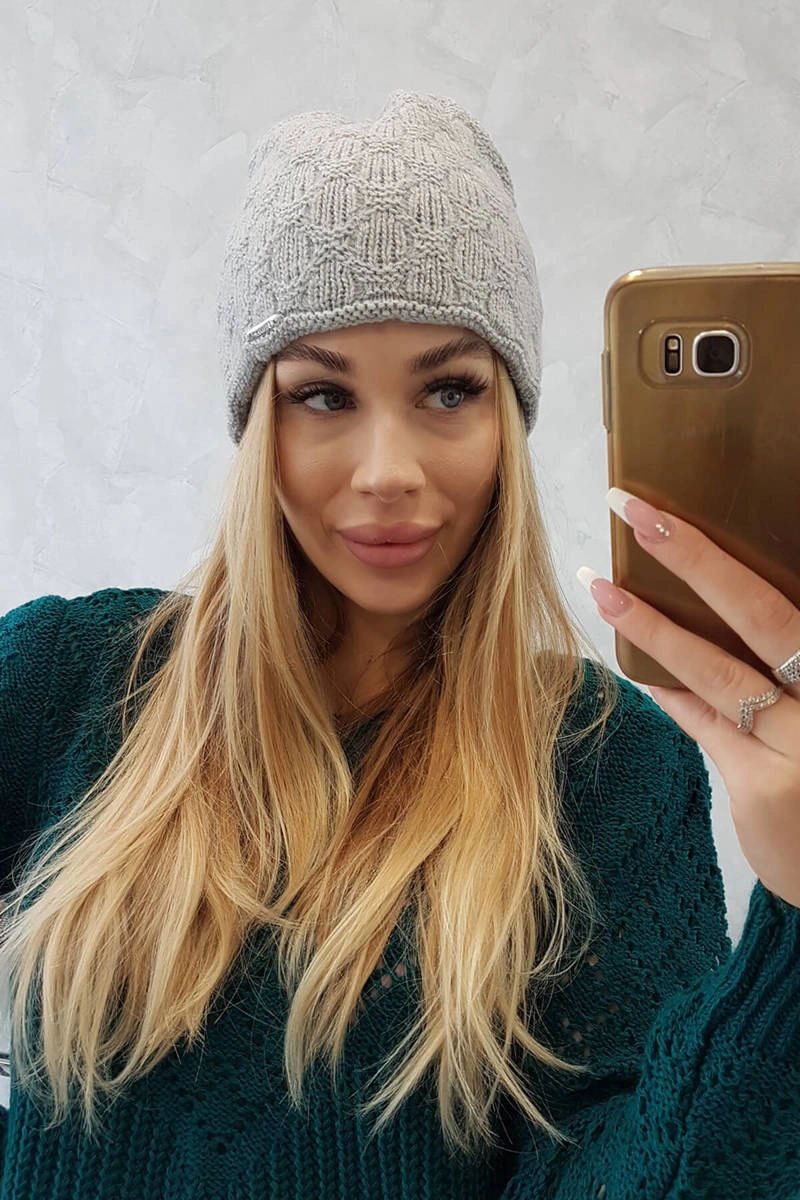 marka niezdefiniowana Cap Agata K222 light gray