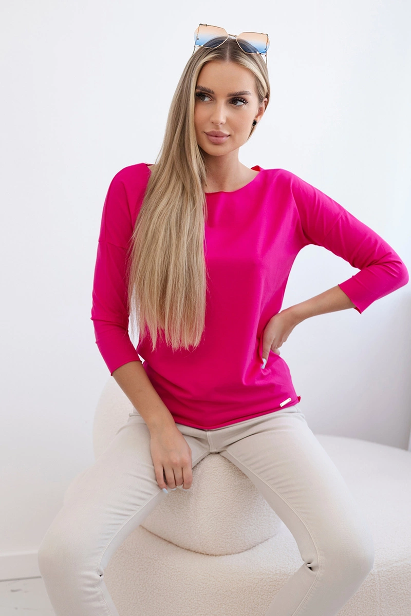Casual fuchsia blouse