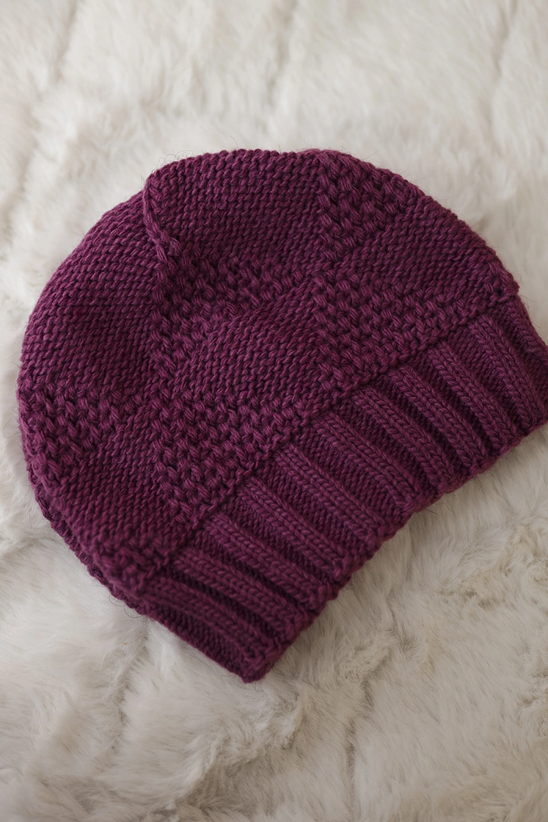 Women&#039;s cap Danuta K331 dark purple