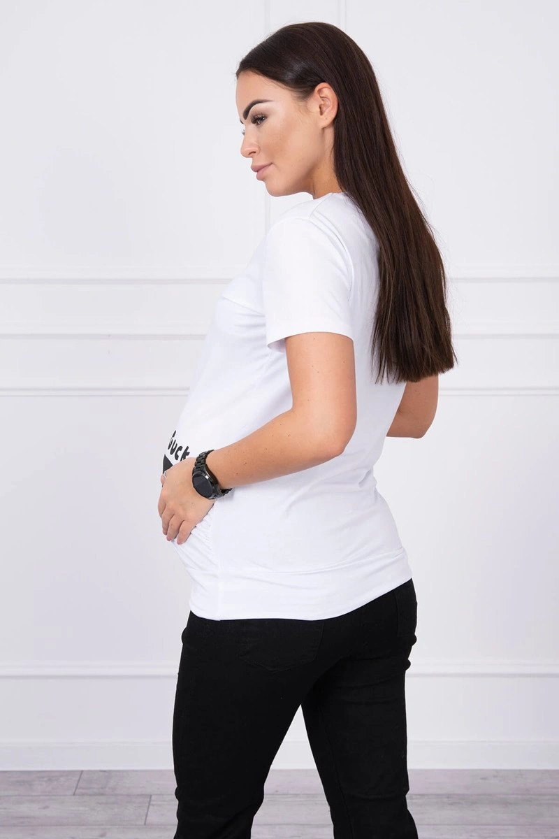 marka niezdefiniowana Maternity blouse Guck white