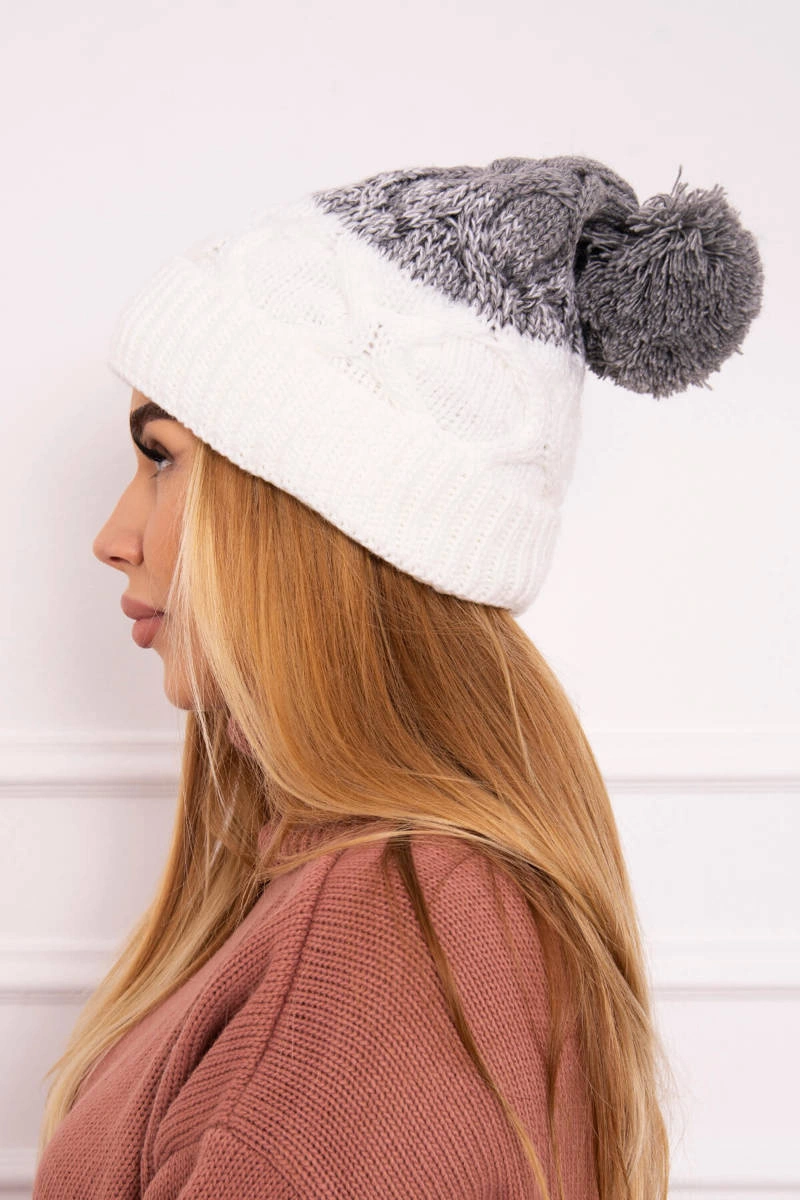 Kesi Cap with fleece Alice K248 black+gray