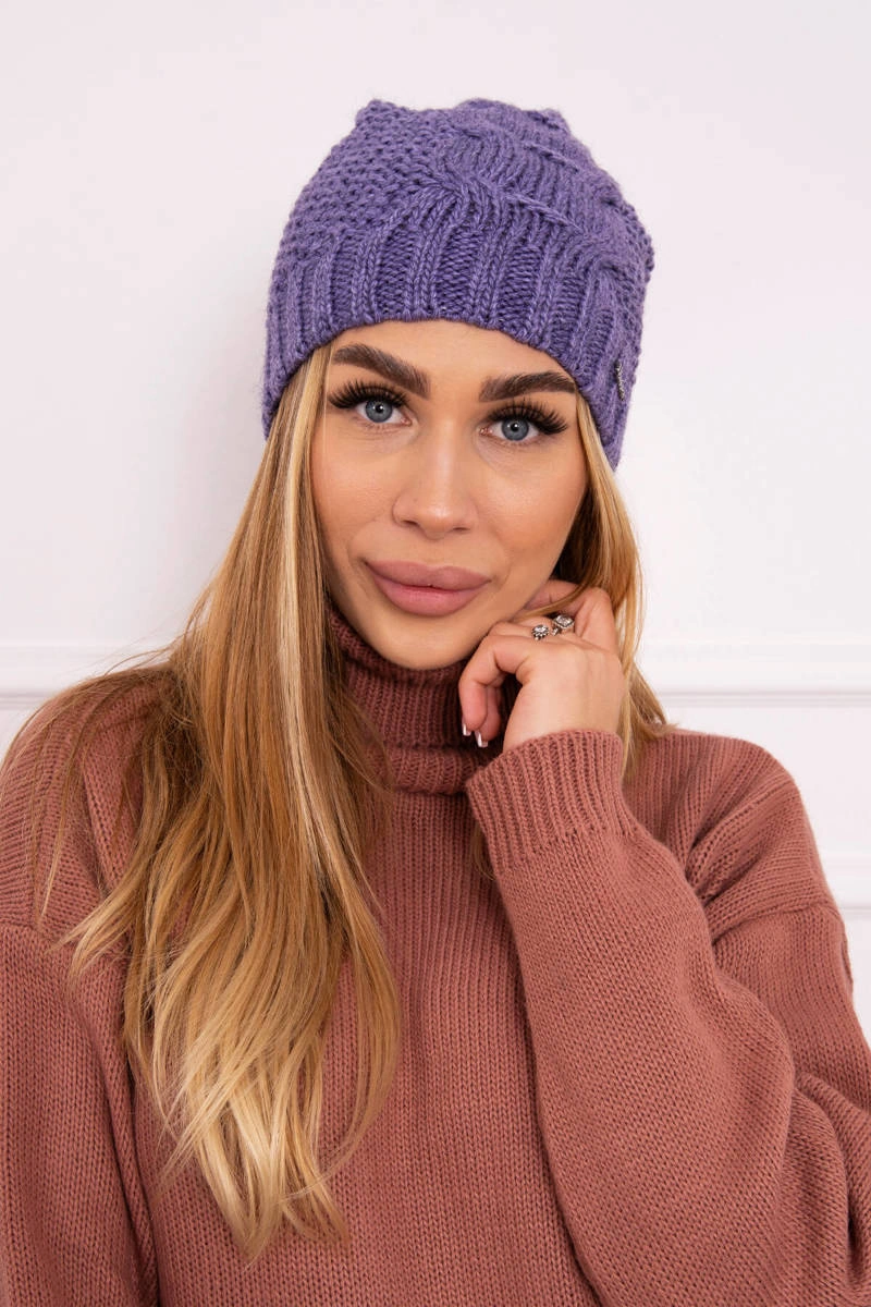 Kesi Čapica s fleece Karolina K243 fialový