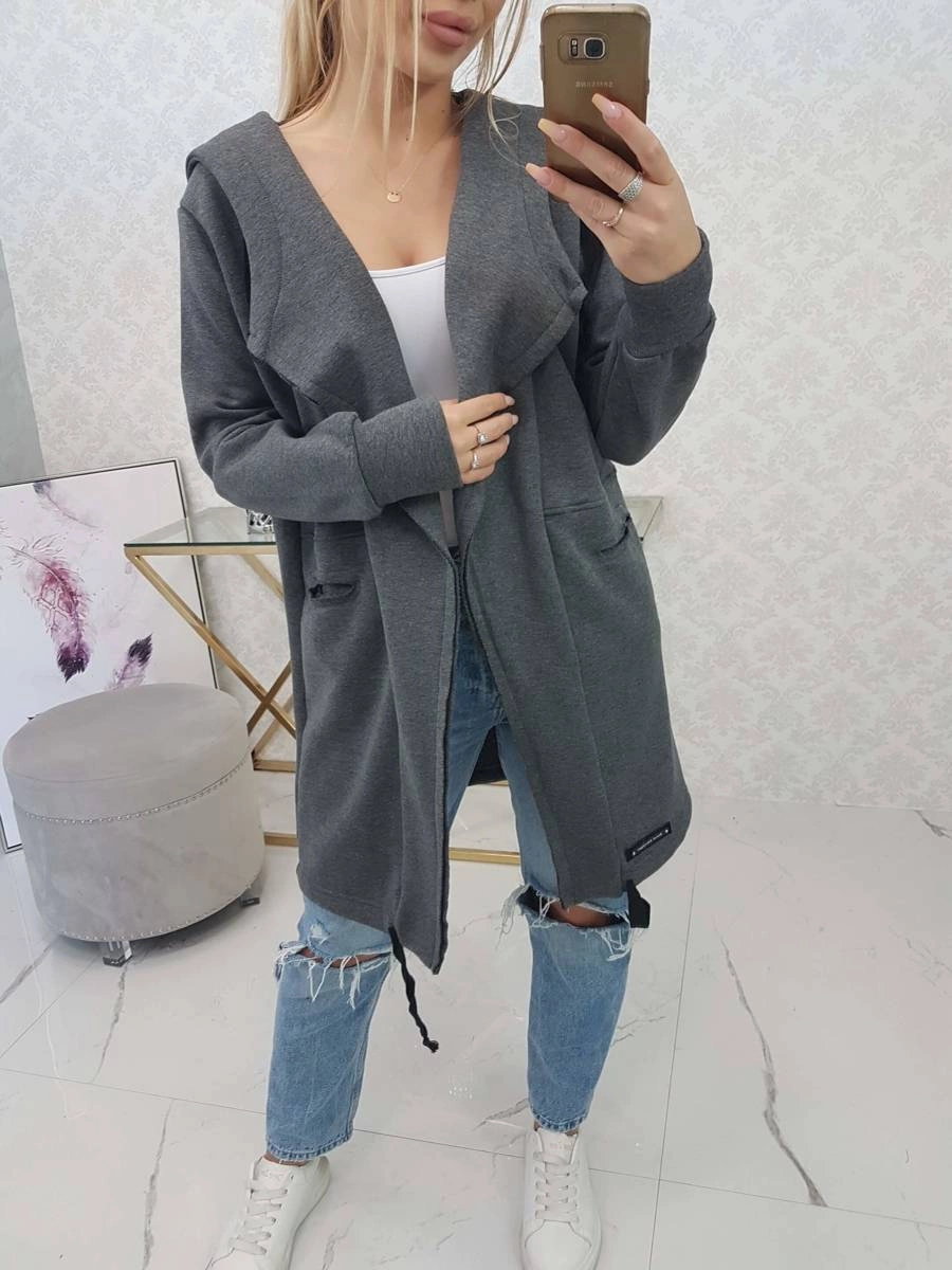 Insulated raincoat with graphite hood