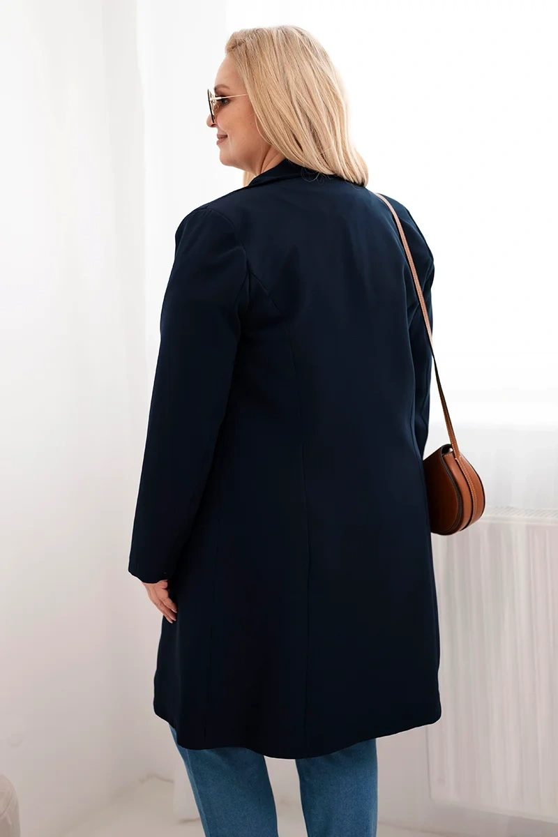 Dvojradový kabát Kesi Włoski Plus Size