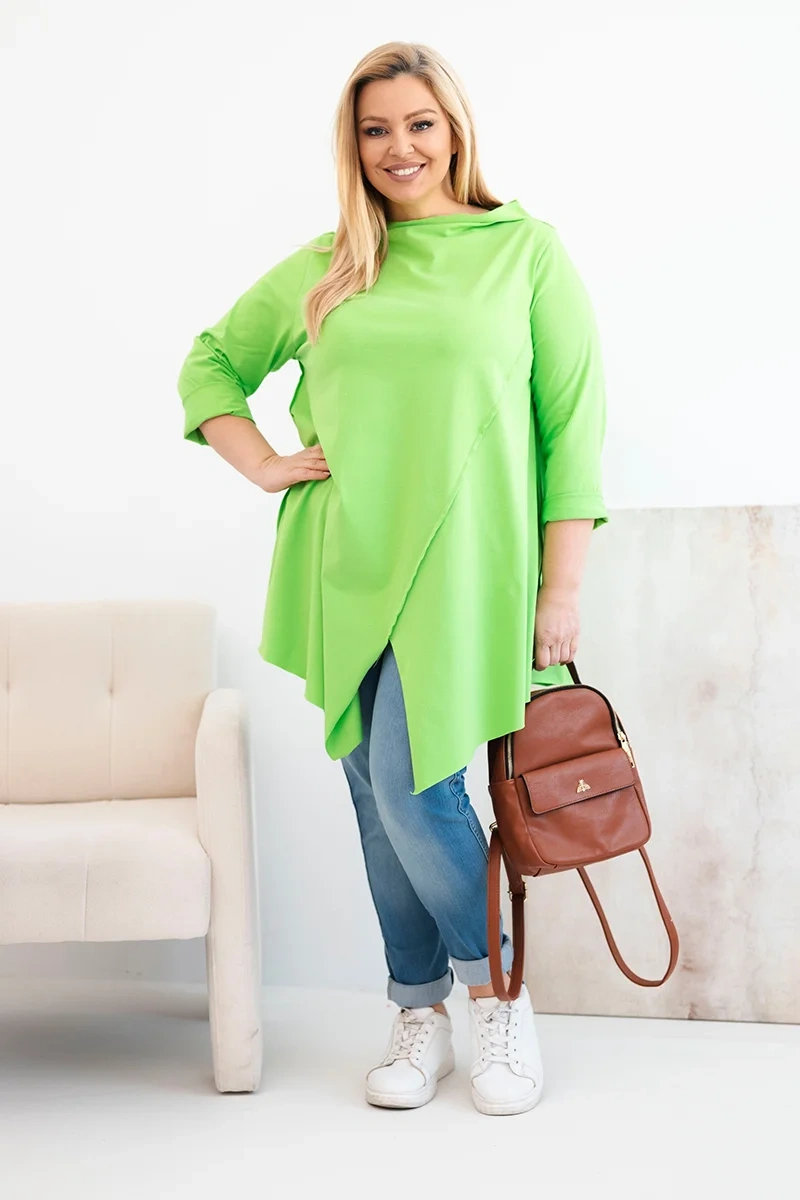 Dámska asymetrická blúzka Plus Size