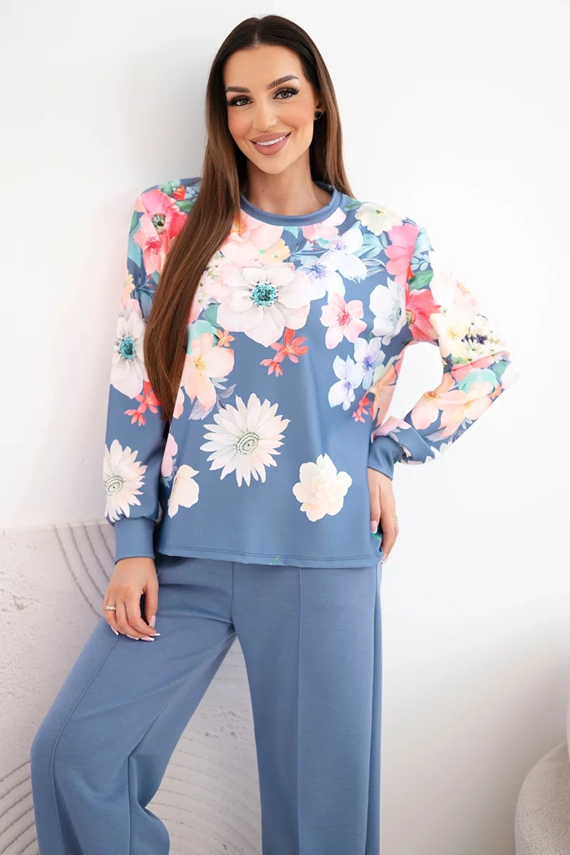 Kesi dámská souprava s květinovým vzorem