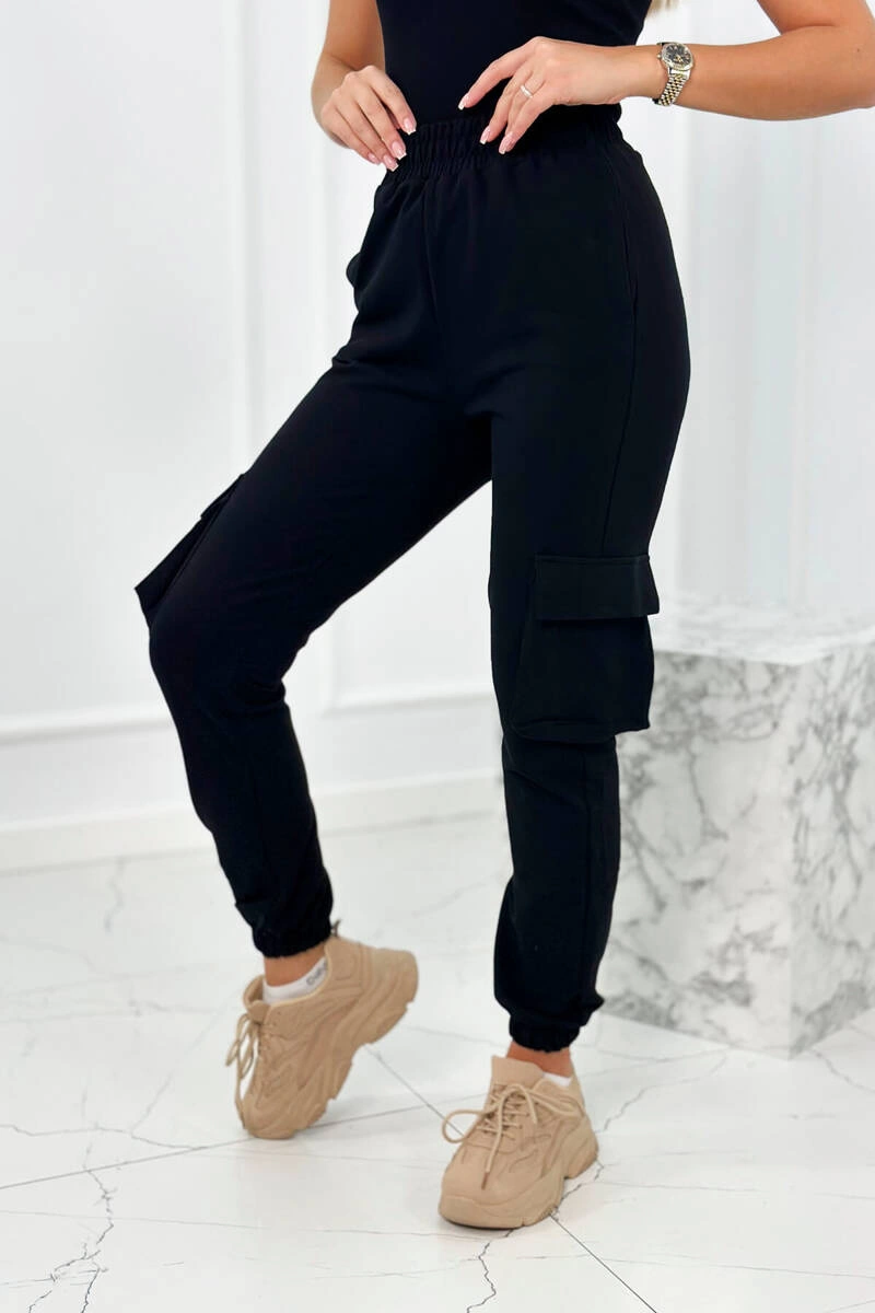 Set 3in1 sweatshirt + top + pants black